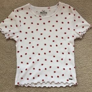 Hollister strawberry shirt